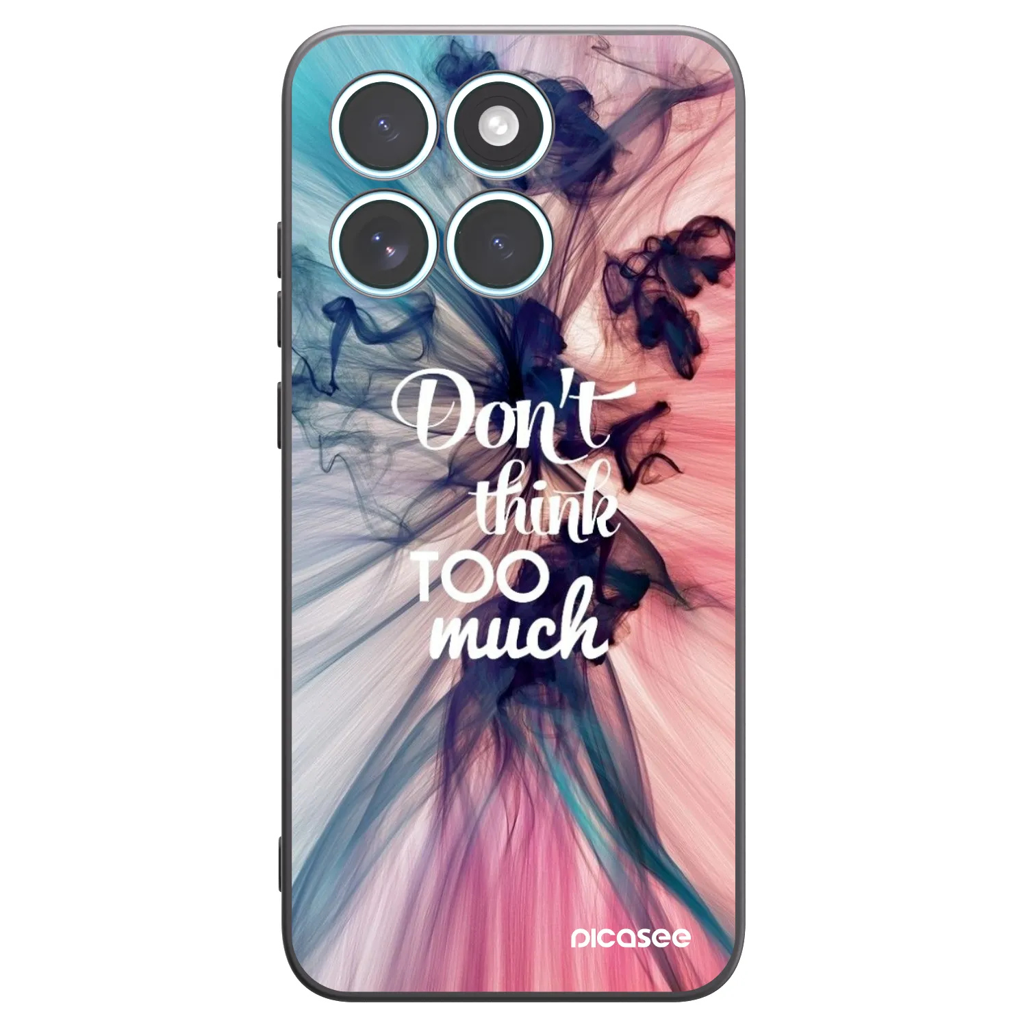 Picasee Μαύρη θήκη σιλικόνης για Motorola Edge 70 Fusion - Don't think TOO much