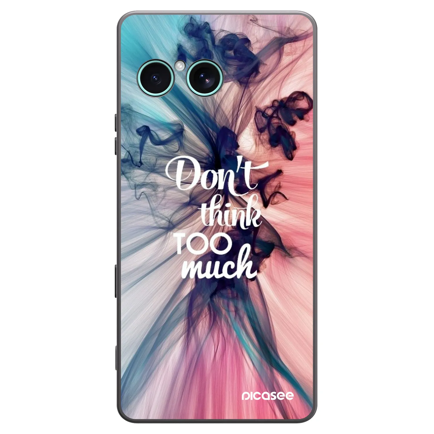 Picasee Μαύρη θήκη σιλικόνης για Sony Xperia 10 VII - Don't think TOO much