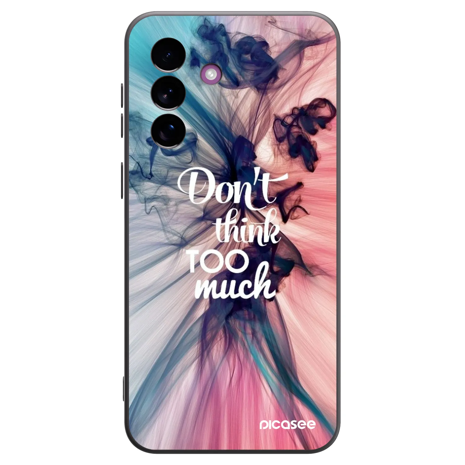 Picasee Μαύρη θήκη σιλικόνης για Samsung Galaxy A37 - Don't think TOO much