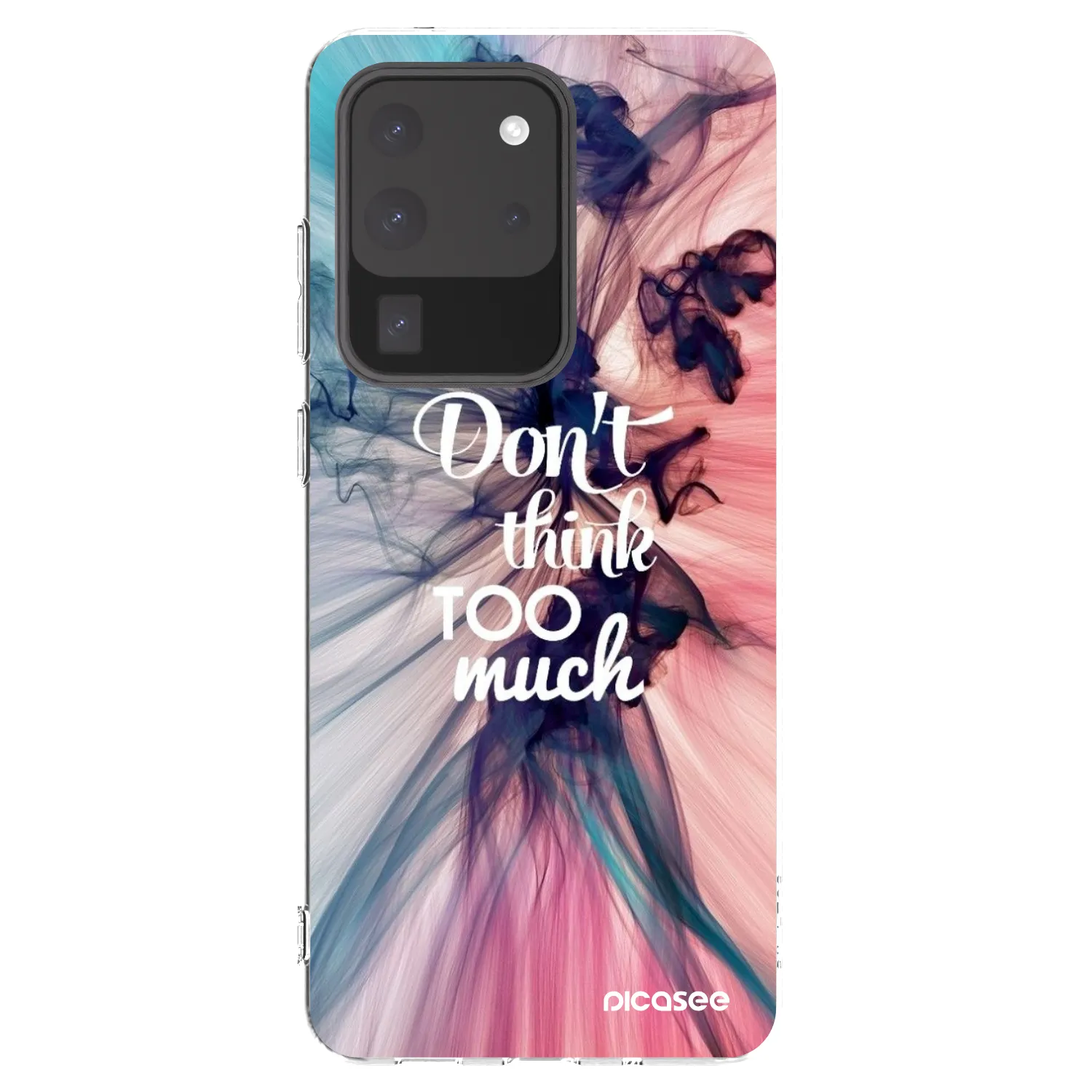 Picasee διαφανής θήκη σιλικόνης Samsung Galaxy S20 Ultra 5G G988F - Don't think TOO much