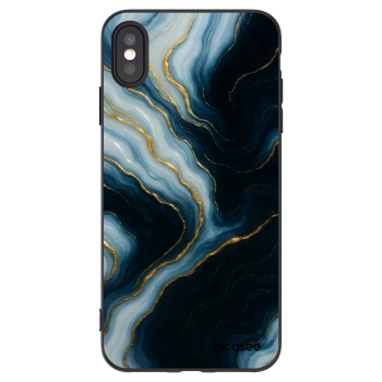 Picasee Μαύρη θήκη σιλικόνης για Apple iPhone XS Max - Luna
