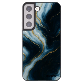 Picasee Μαύρη θήκη σιλικόνης για Samsung Galaxy S22 5G - Luna