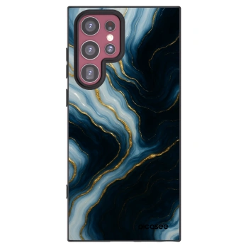 Picasee Μαύρη θήκη σιλικόνης για Samsung Galaxy S22 Ultra 5G - Luna