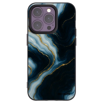 Picasee Μαύρη θήκη σιλικόνης για Apple iPhone 14 Pro - Luna