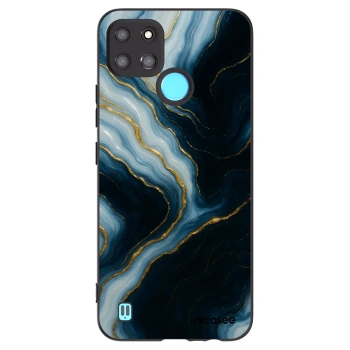 Picasee Μαύρη θήκη σιλικόνης για Realme C21Y - Luna