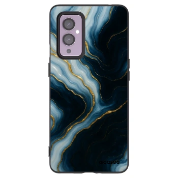 Picasee Μαύρη θήκη σιλικόνης για OnePlus 9 - Luna