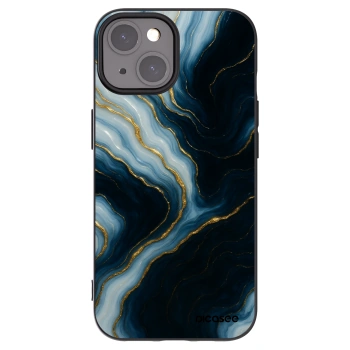 Picasee Μαύρη θήκη σιλικόνης για Apple iPhone 15 - Luna