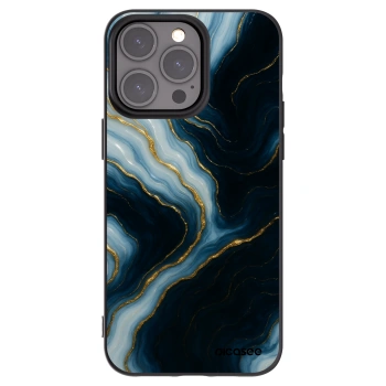 Picasee Μαύρη θήκη σιλικόνης για Apple iPhone 15 Pro Max - Luna