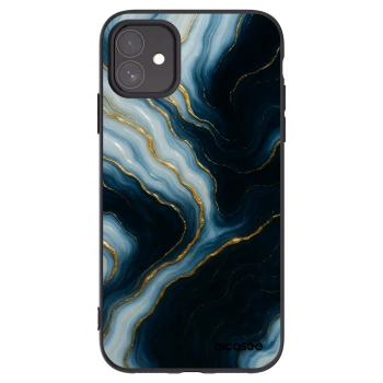 Picasee Μαύρη θήκη σιλικόνης για Apple iPhone 11 - Luna