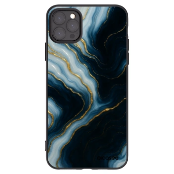 Picasee Μαύρη θήκη σιλικόνης για Apple iPhone 11 Pro Max - Luna