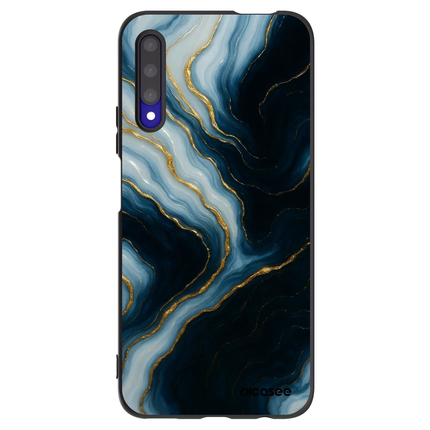 Picasee Μαύρη θήκη σιλικόνης για Honor 9X Pro - Luna