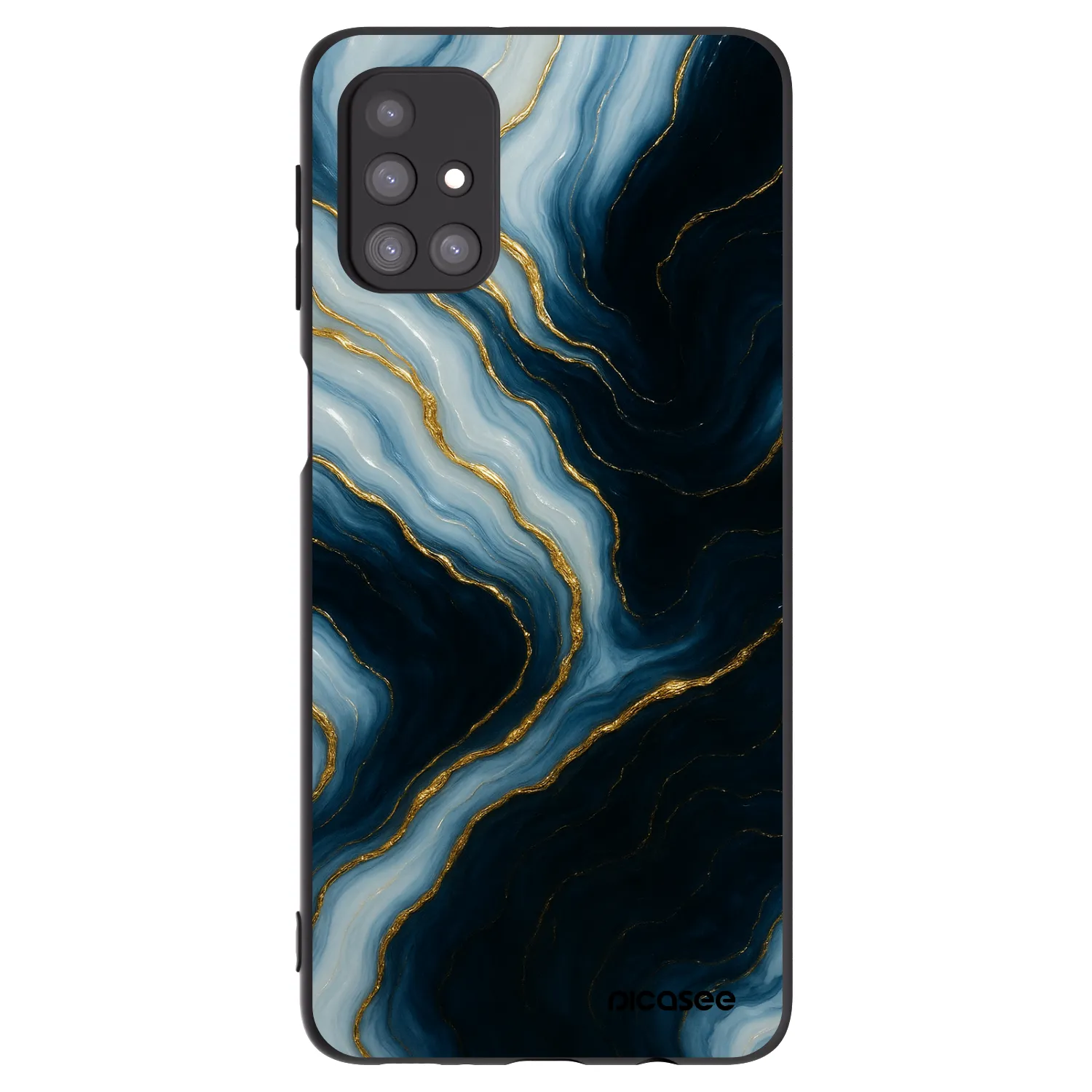 Picasee Μαύρη θήκη σιλικόνης για Samsung Galaxy M31s - Luna