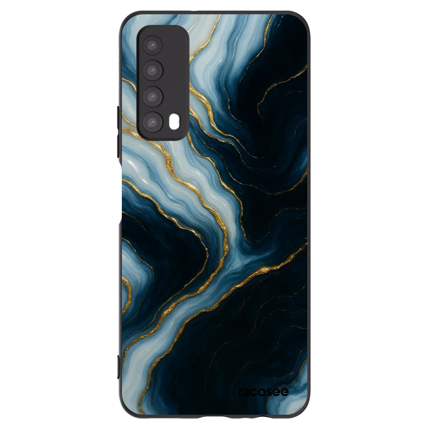 Picasee Μαύρη θήκη σιλικόνης για Huawei P Smart 2021 - Luna