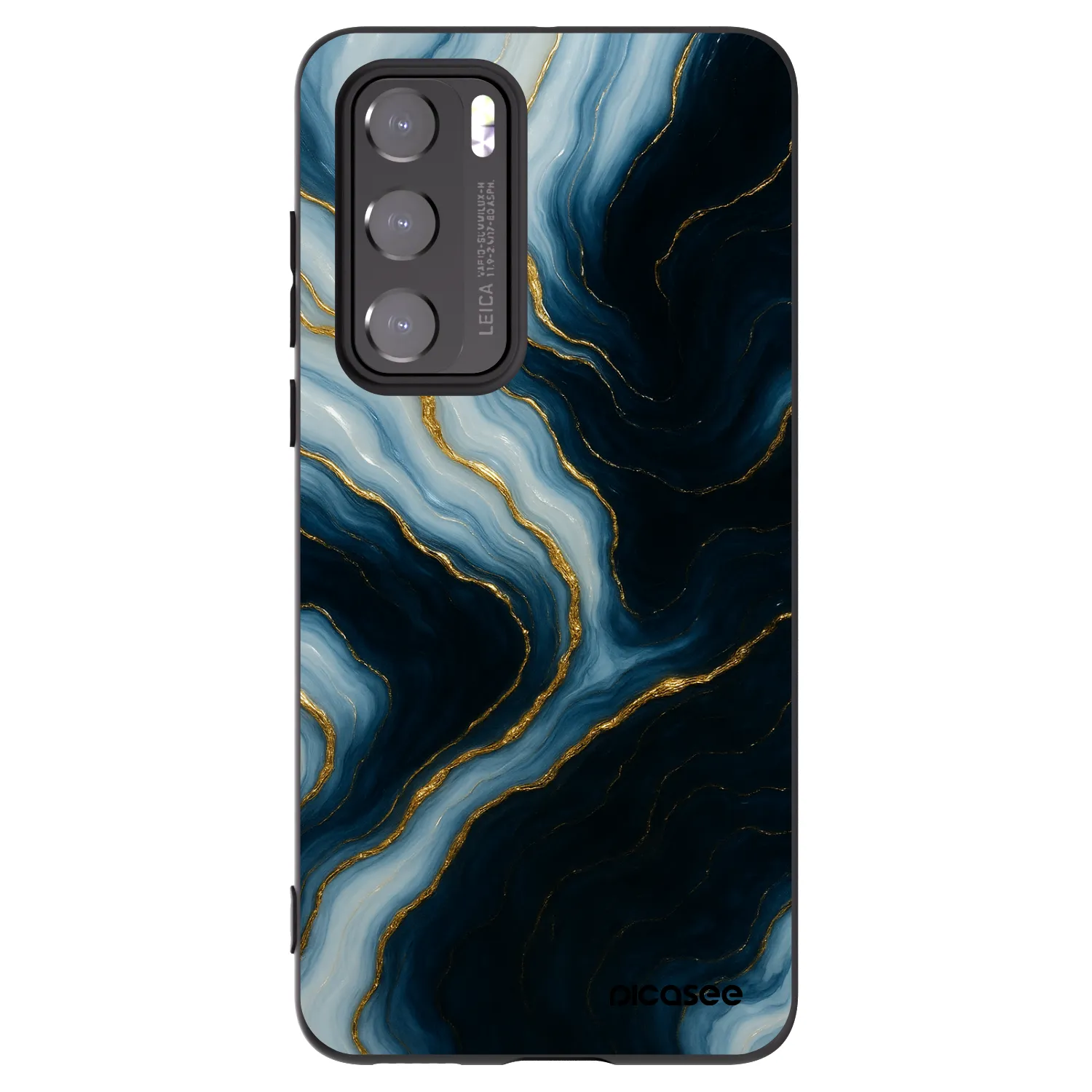 Picasee Μαύρη θήκη σιλικόνης για Huawei P40 - Luna