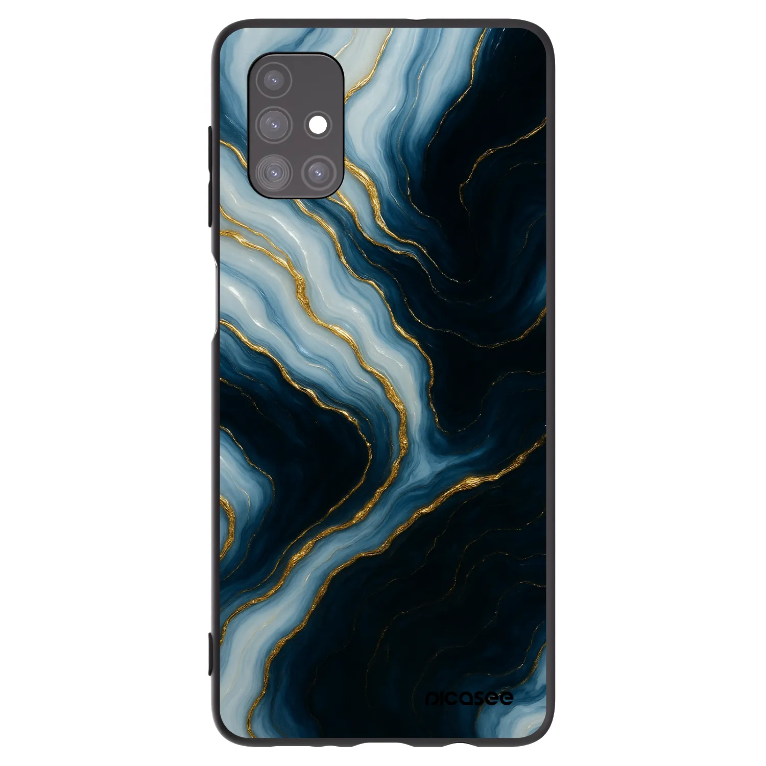 Picasee Μαύρη θήκη σιλικόνης για Samsung Galaxy M51 M515F - Luna
