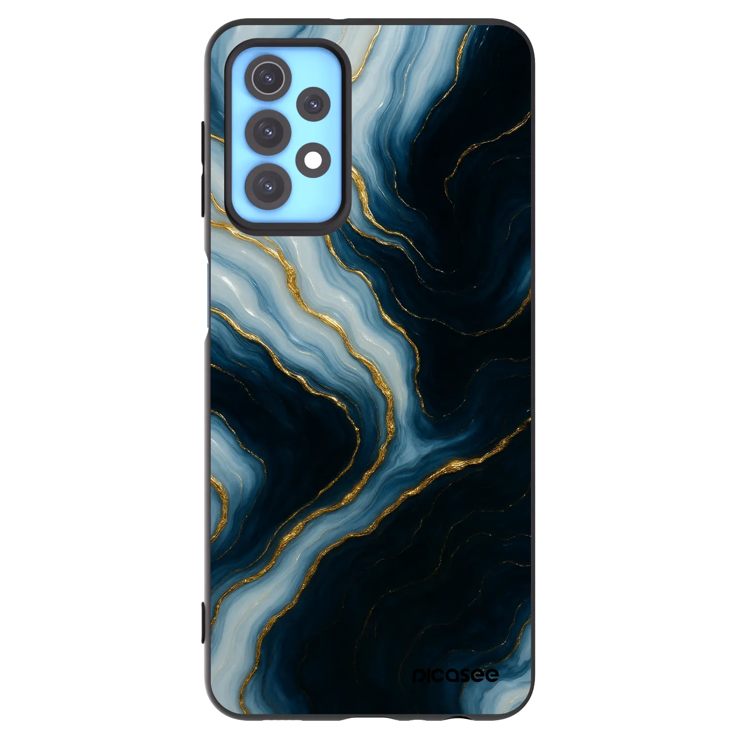 Picasee Μαύρη θήκη σιλικόνης για Samsung Galaxy A32 4G SM-A325F - Luna