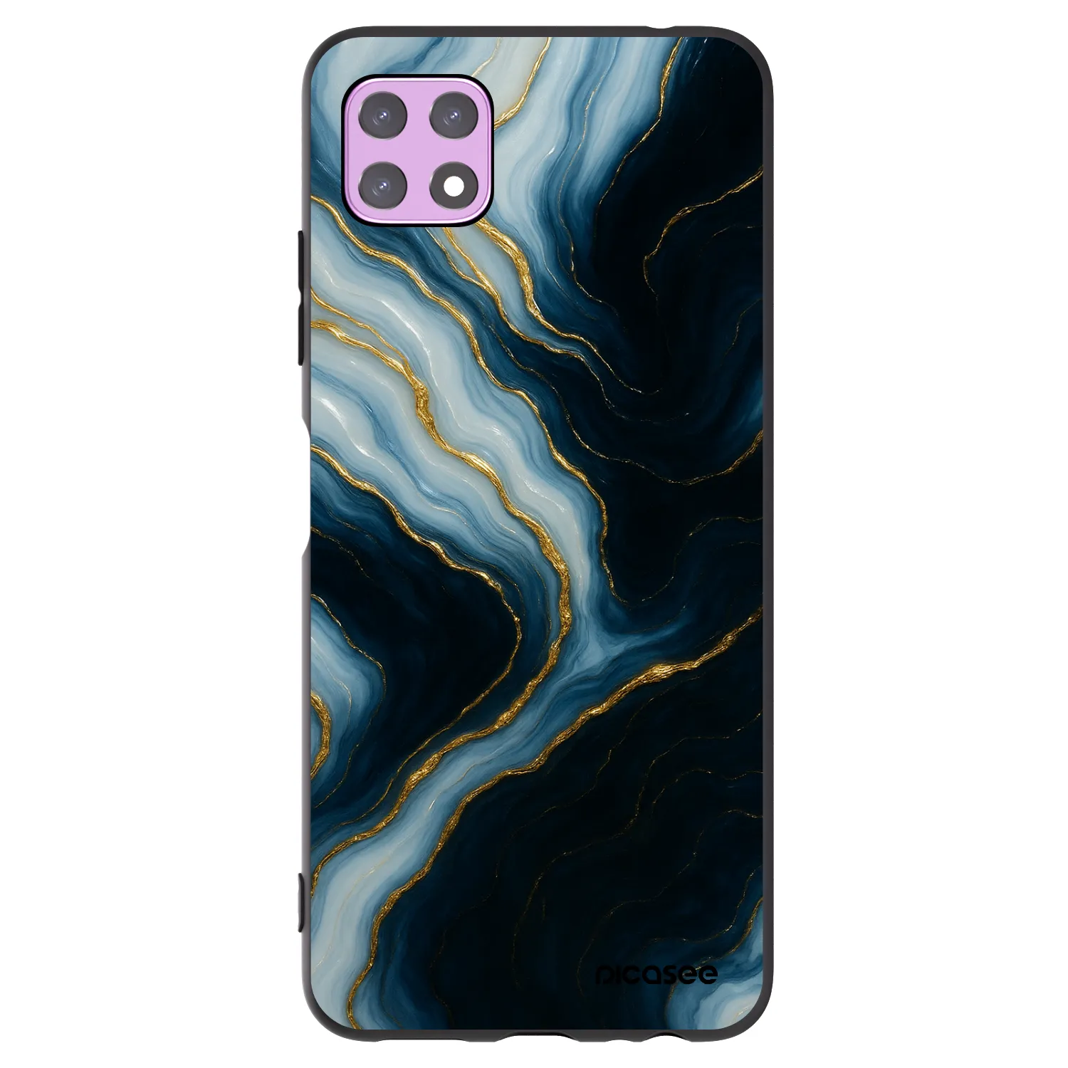 Picasee Μαύρη θήκη σιλικόνης για Samsung Galaxy A22 A226B 5G - Luna