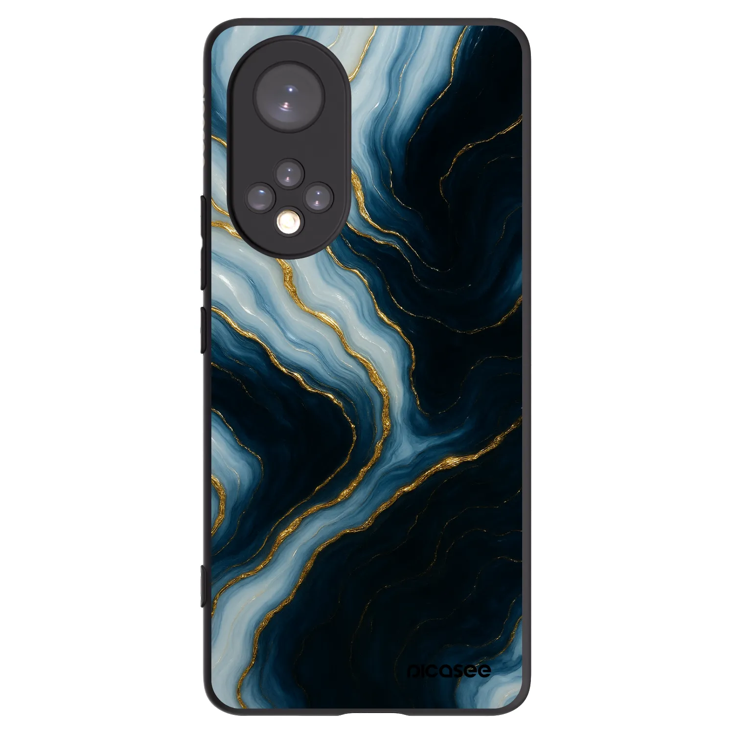 Picasee Μαύρη θήκη σιλικόνης για Honor 50 5G - Luna