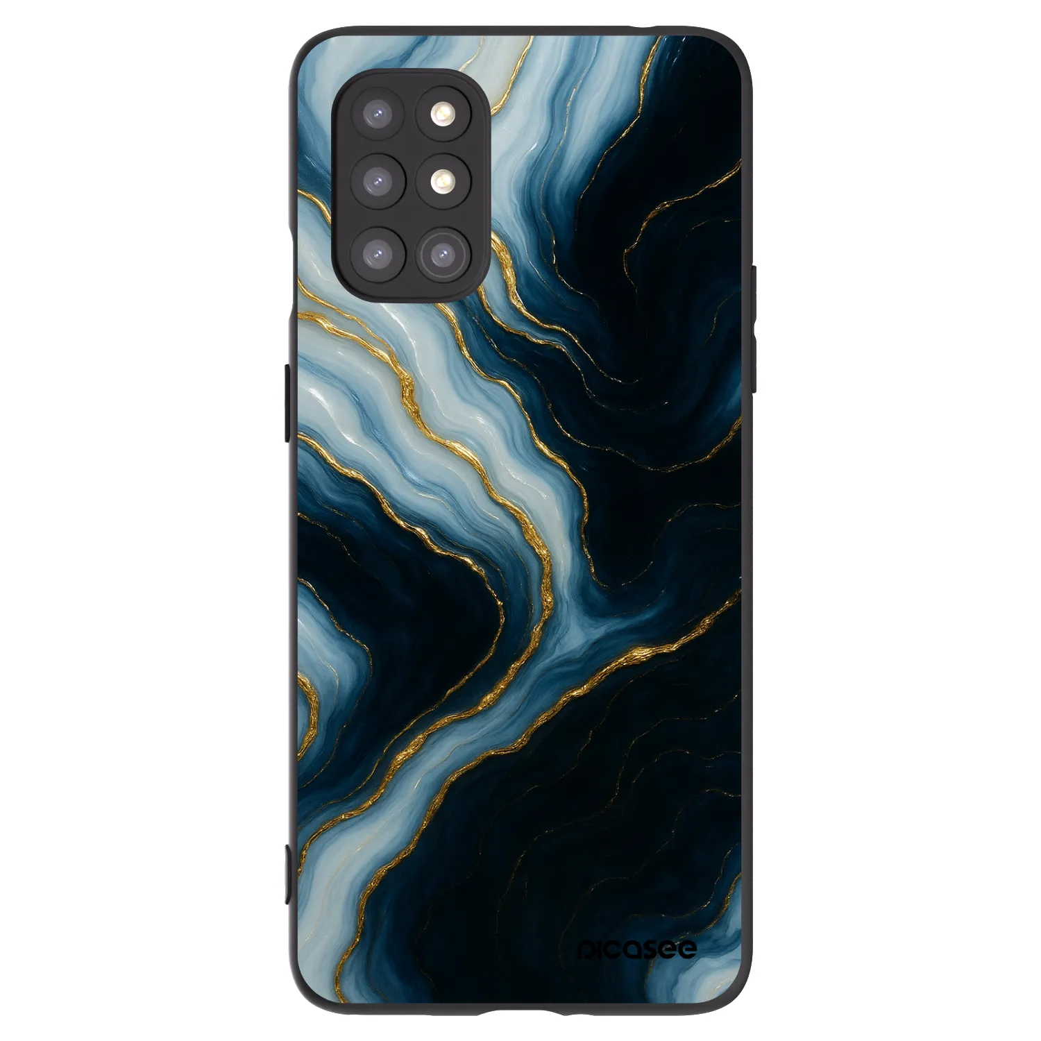Picasee Μαύρη θήκη σιλικόνης για OnePlus 8T - Luna