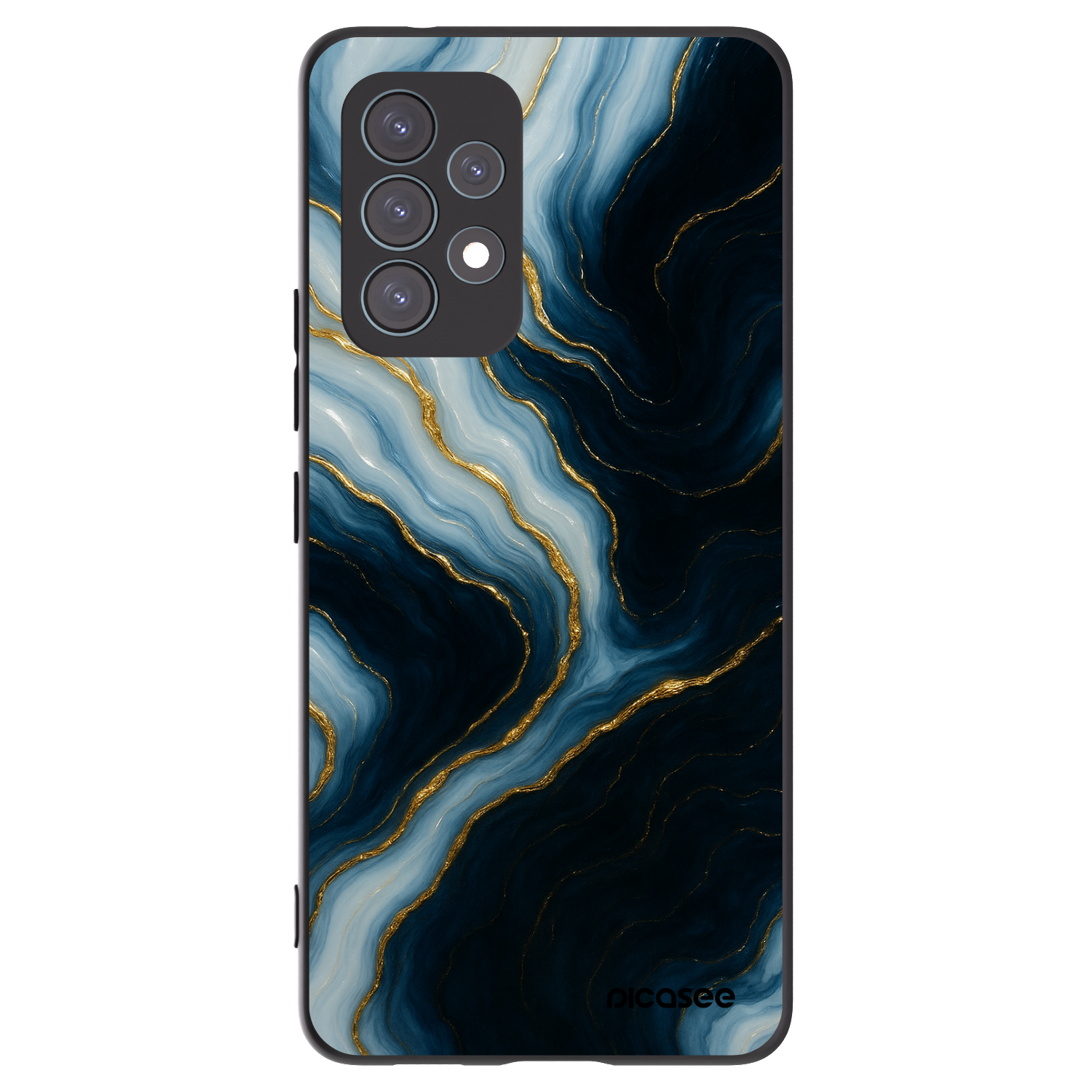 Picasee Μαύρη θήκη σιλικόνης για Samsung Galaxy A53 5G A536 - Luna