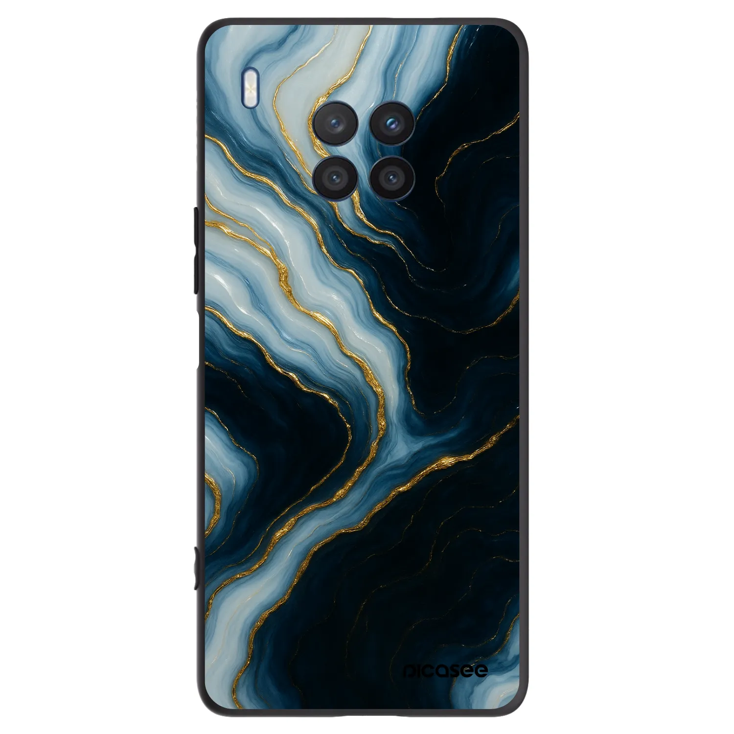 Picasee Μαύρη θήκη σιλικόνης για Honor 50 Lite - Luna