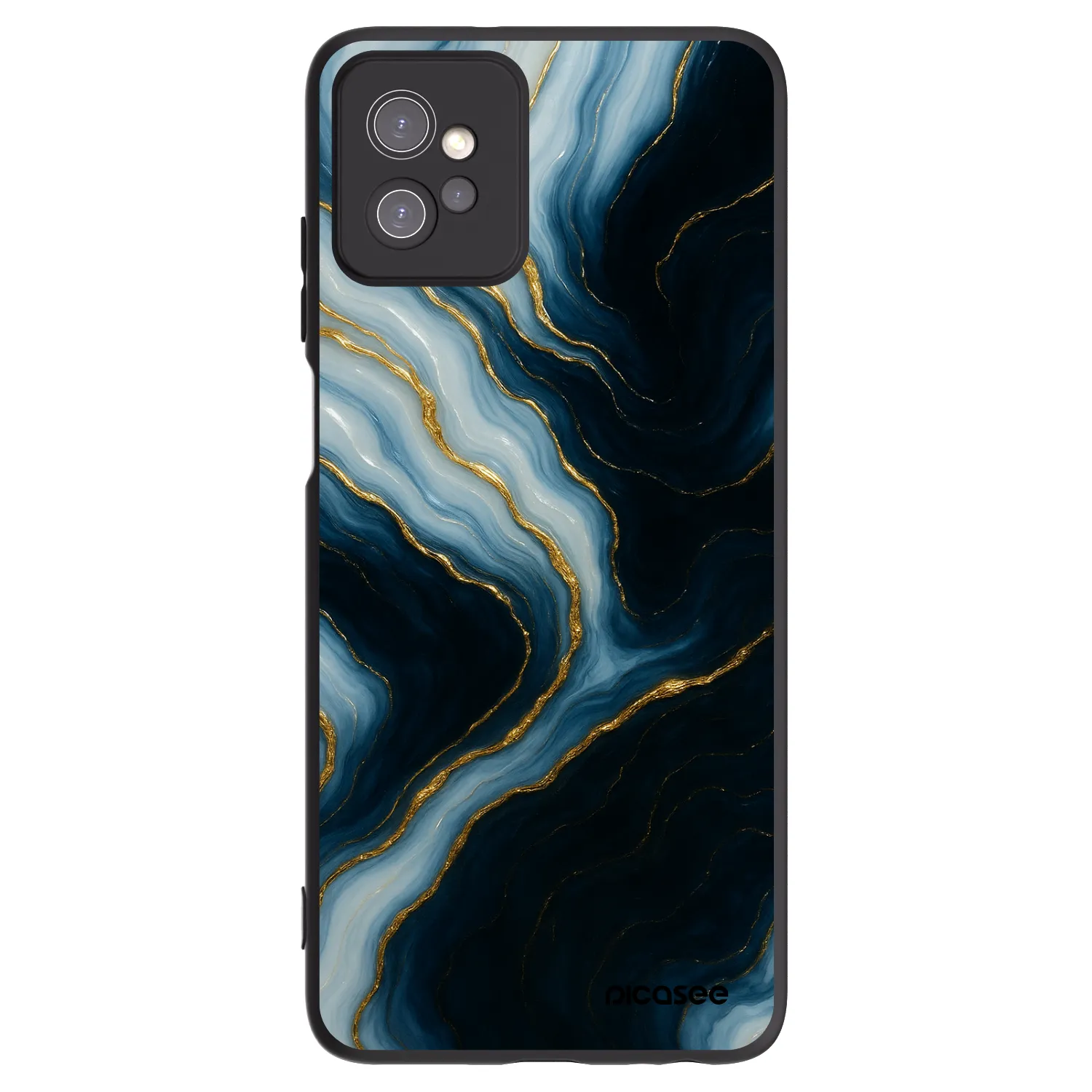 Picasee Μαύρη θήκη σιλικόνης για Motorola Moto G32 - Luna