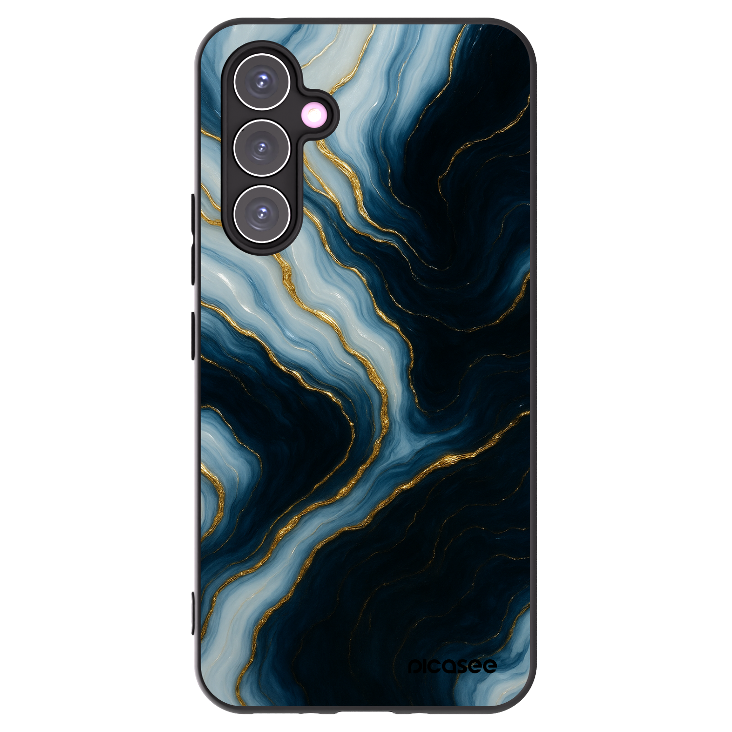 Picasee Μαύρη θήκη σιλικόνης για Samsung Galaxy A54 5G A546B - Luna