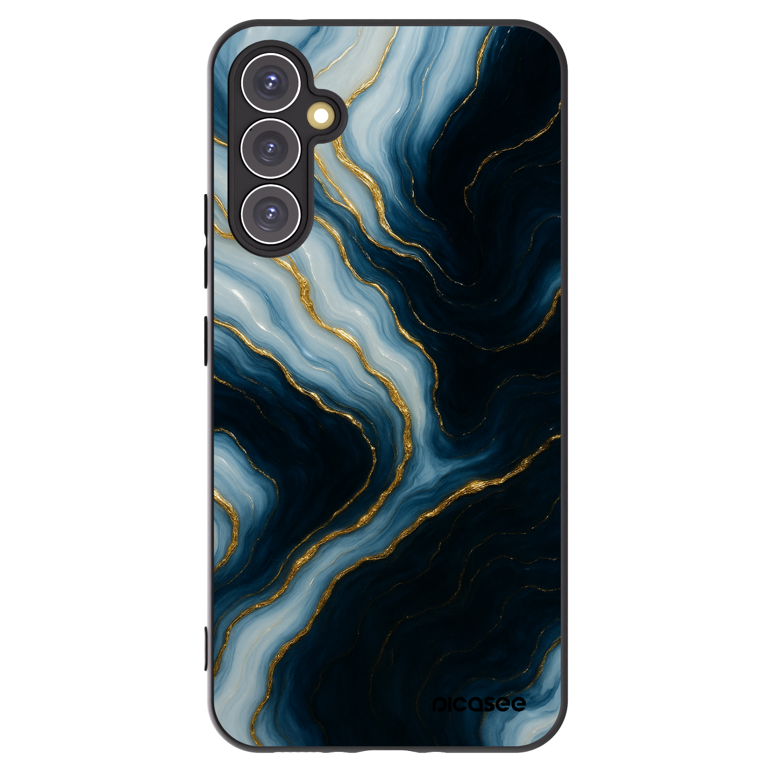 Picasee Μαύρη θήκη σιλικόνης για Samsung Galaxy A34 5G A346B - Luna