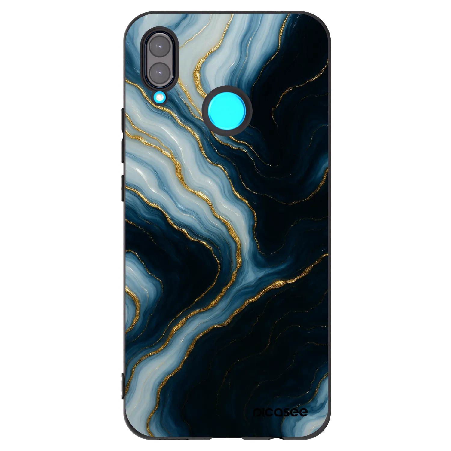 Picasee Μαύρη θήκη σιλικόνης για Huawei Nova 3 - Luna