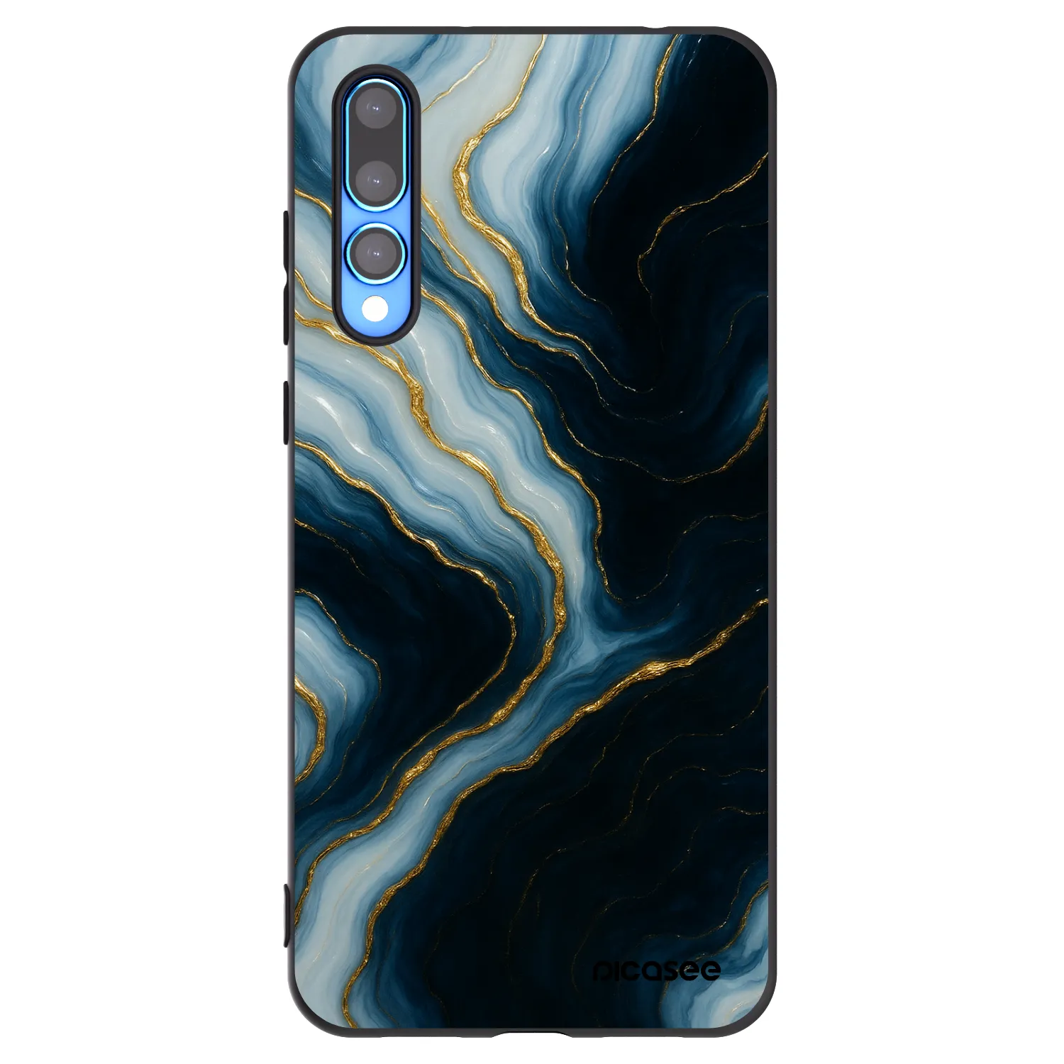 Picasee Μαύρη θήκη σιλικόνης για Huawei P20 Pro - Luna