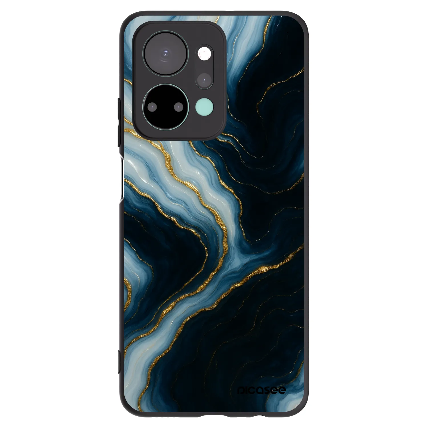 Picasee Μαύρη θήκη σιλικόνης για Honor X7a - Luna