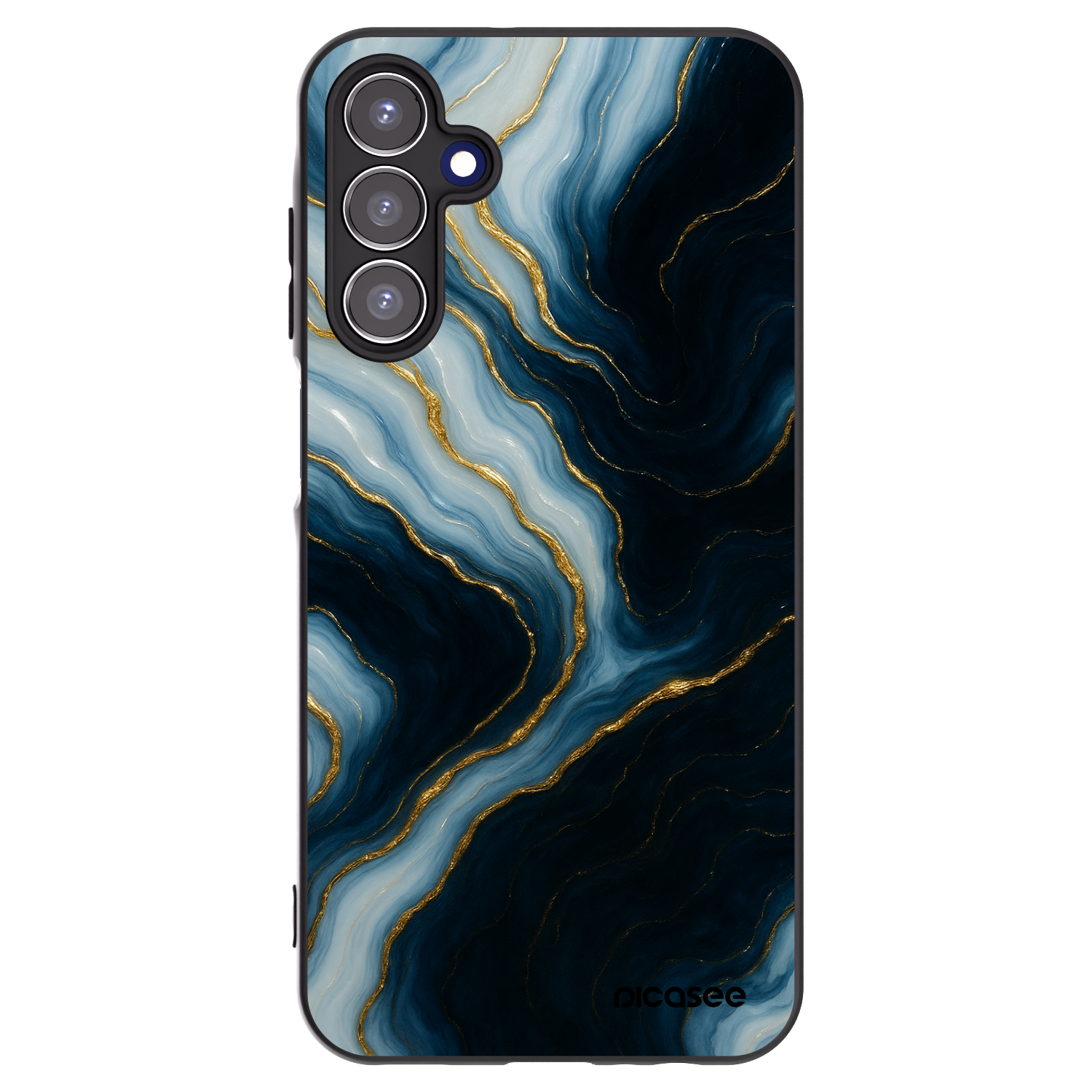 Picasee Μαύρη θήκη σιλικόνης για Samsung Galaxy A15 A156B 5G - Luna