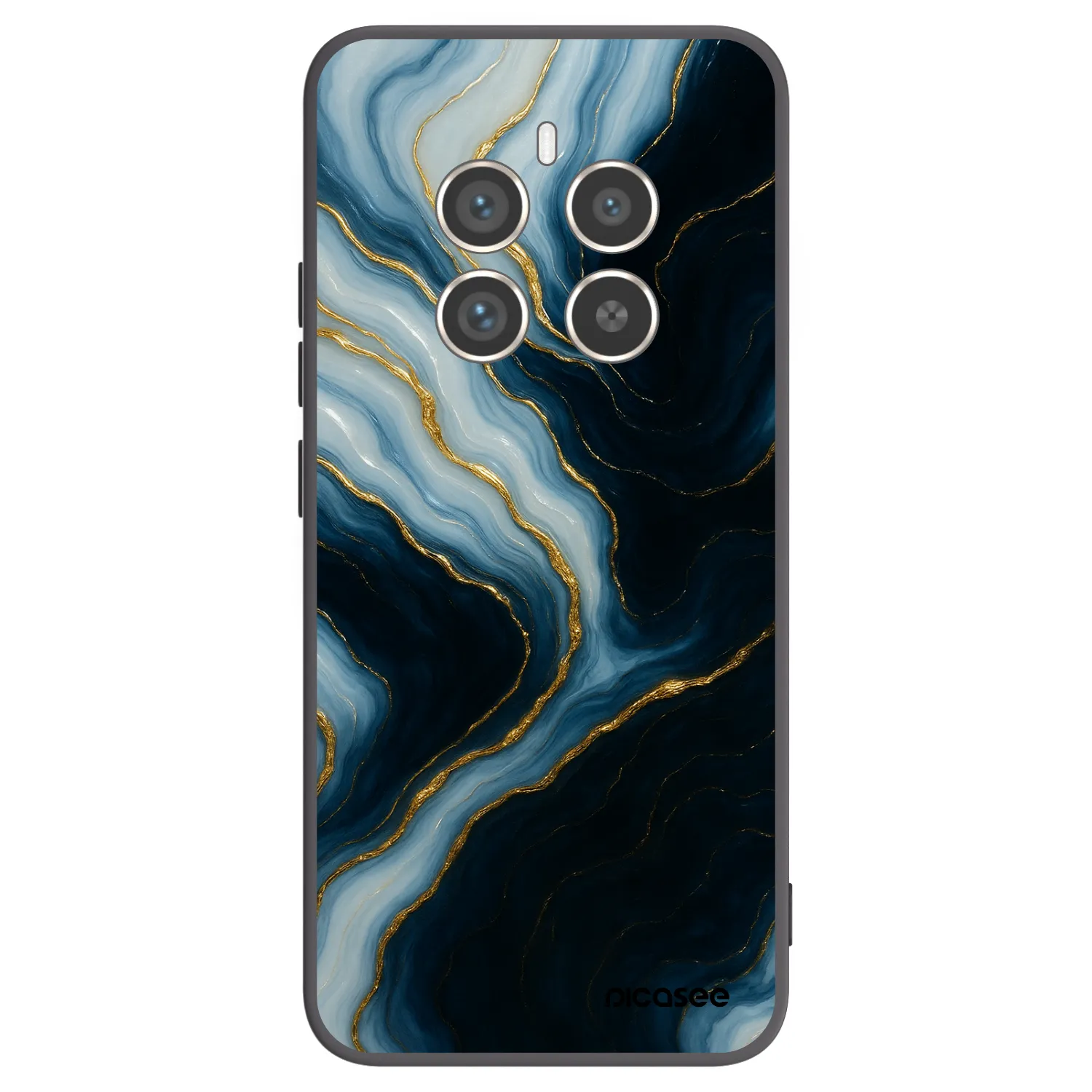 Picasee Μαύρη θήκη σιλικόνης για Realme 12 Pro 5G - Luna