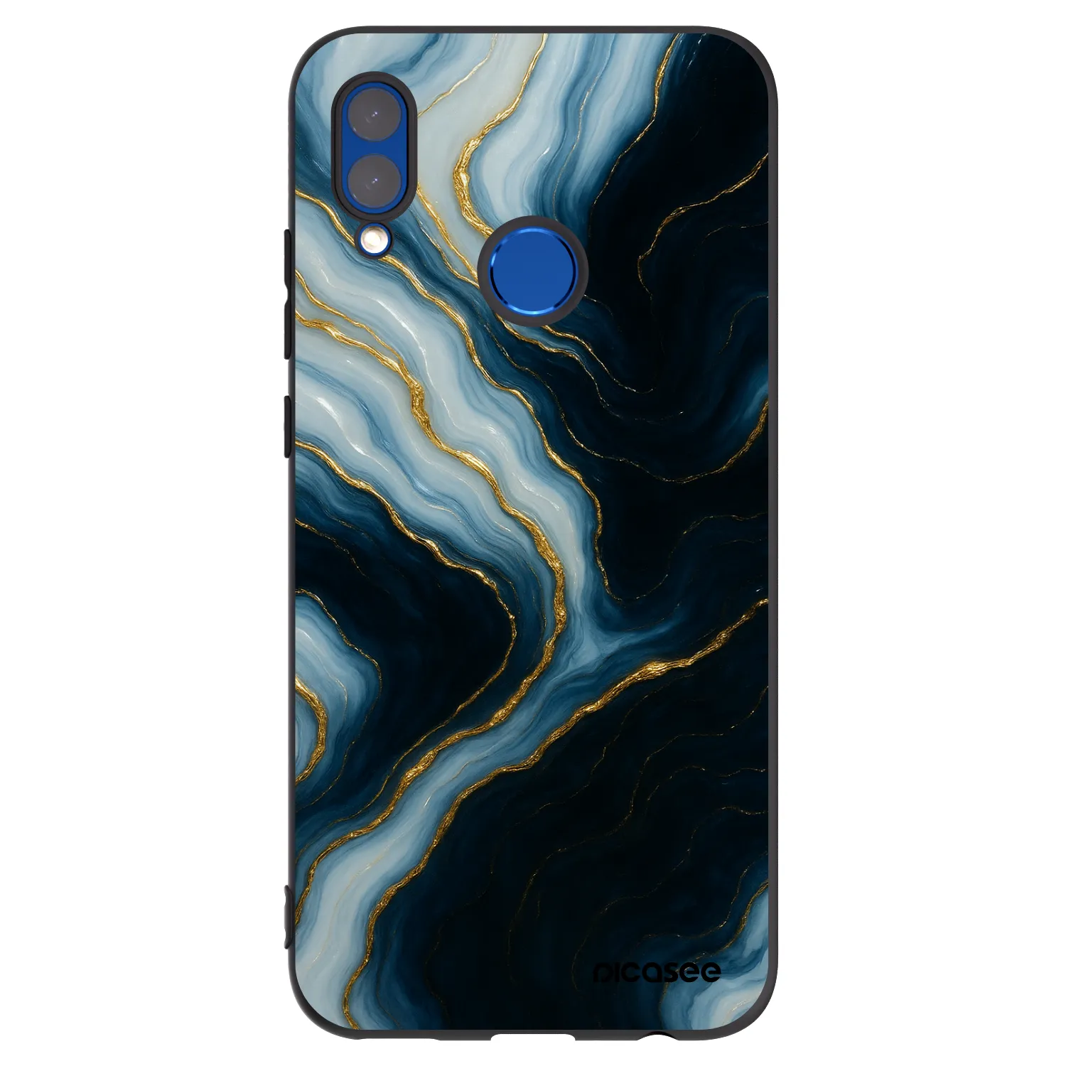 Picasee Μαύρη θήκη σιλικόνης για Honor 10 Lite - Luna