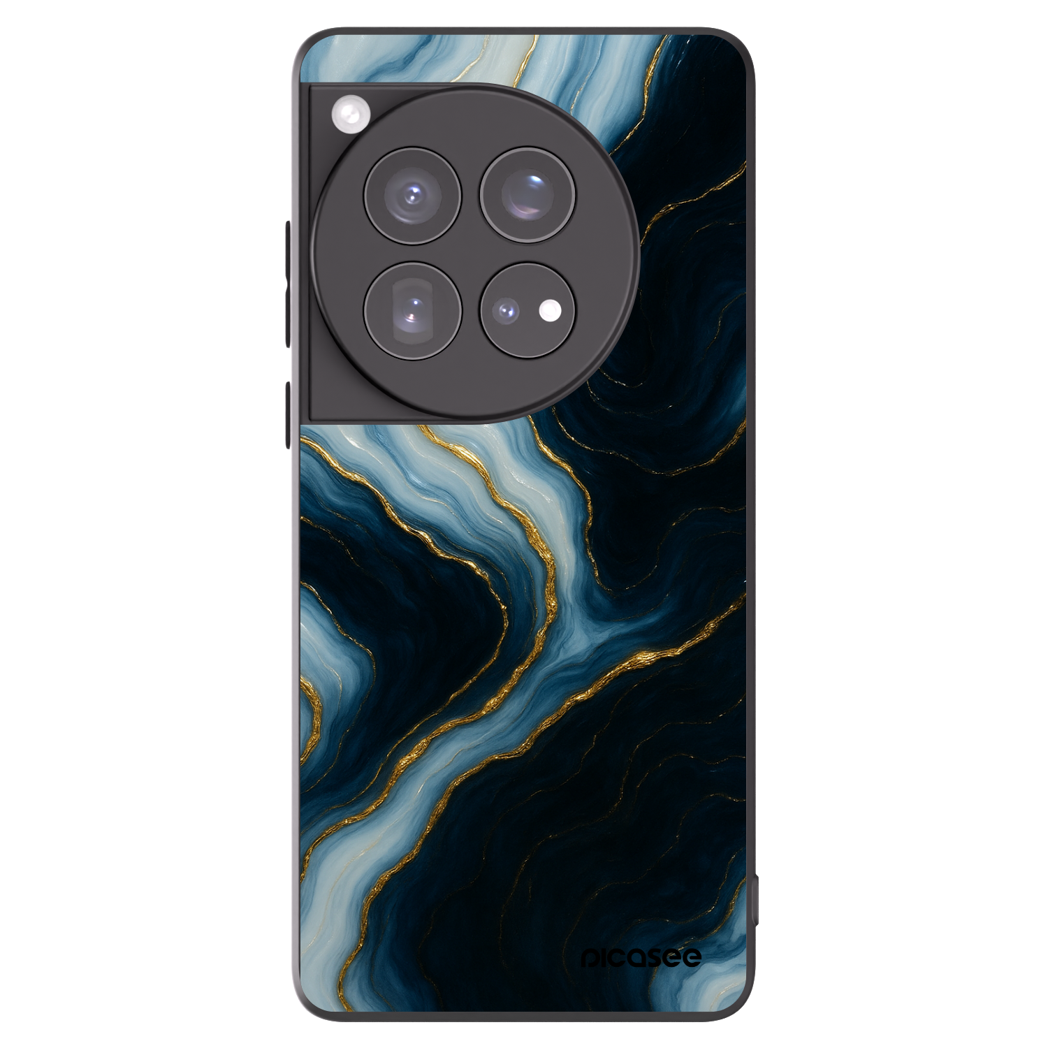 Picasee Μαύρη θήκη σιλικόνης για OnePlus 12 5G - Luna