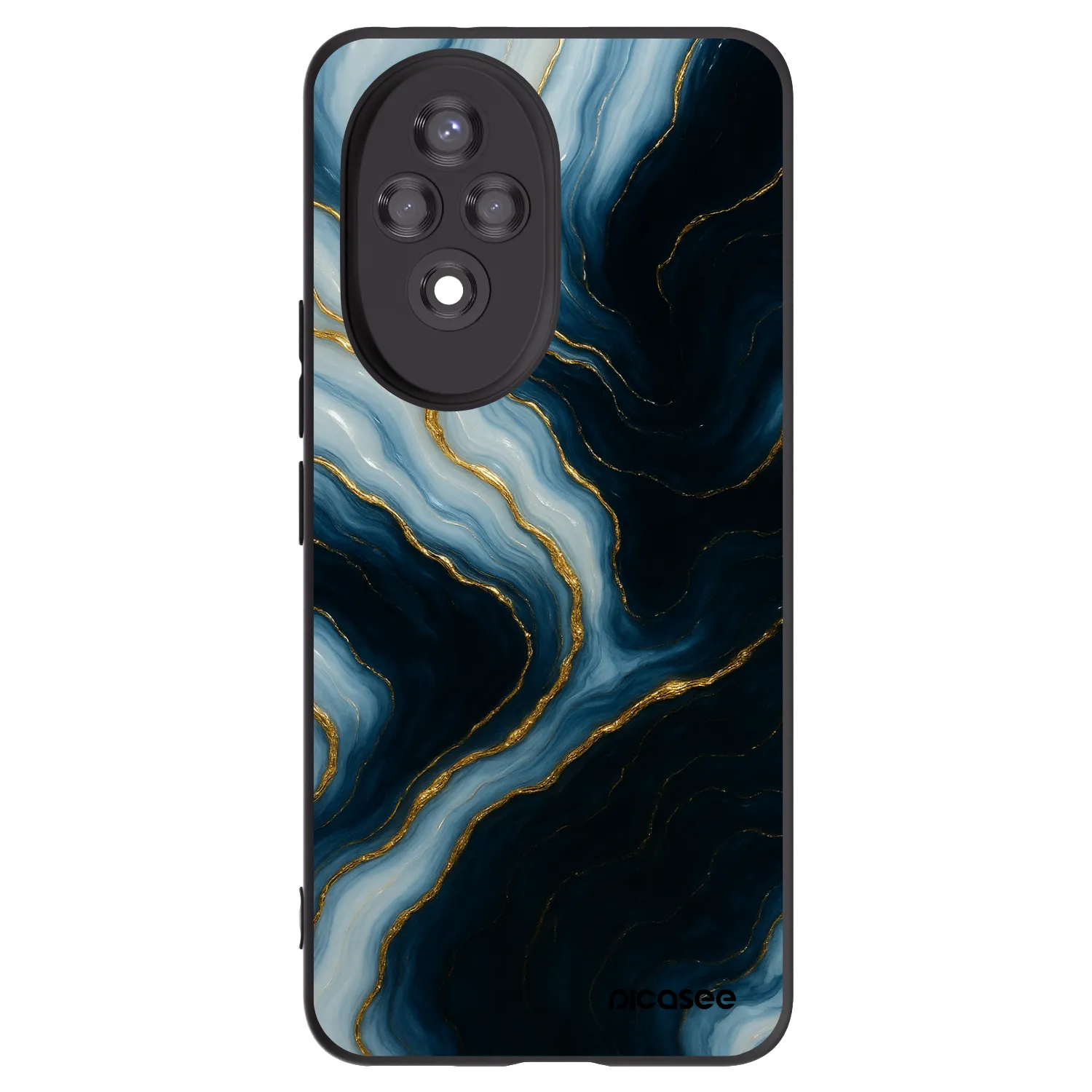 Picasee Μαύρη θήκη σιλικόνης για Honor 200 Pro 5G - Luna