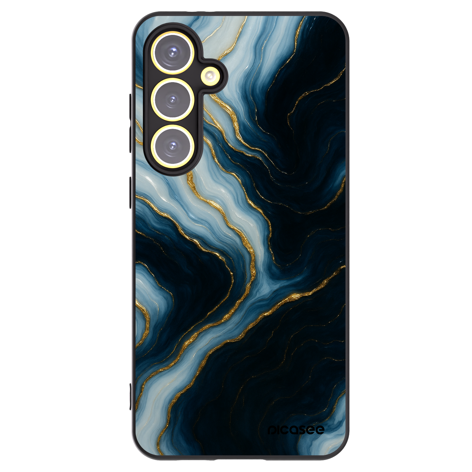 Picasee Μαύρη θήκη σιλικόνης για Samsung Galaxy S24 FE S721B - Luna