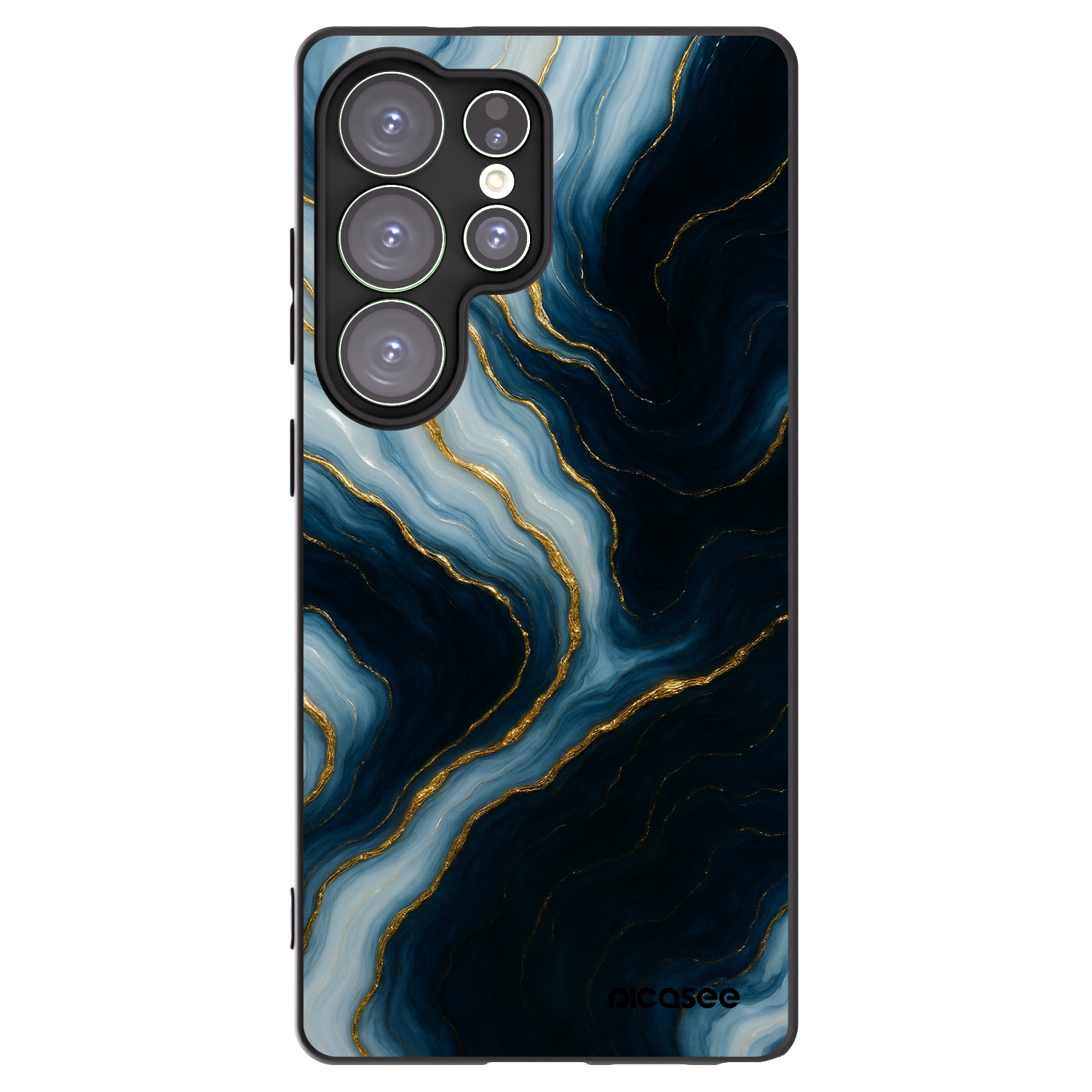 Picasee Μαύρη θήκη σιλικόνης για Samsung Galaxy S25 Ultra 5G - Luna