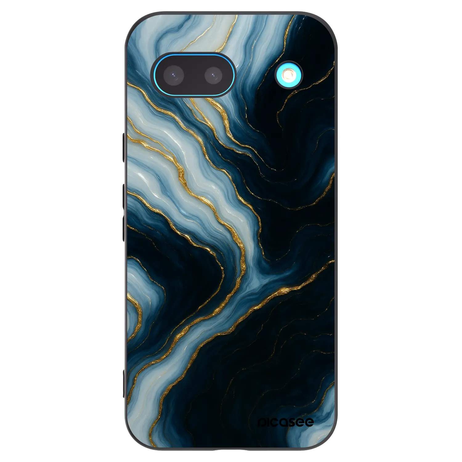 Picasee Μαύρη θήκη σιλικόνης για Google Pixel 8a - Luna