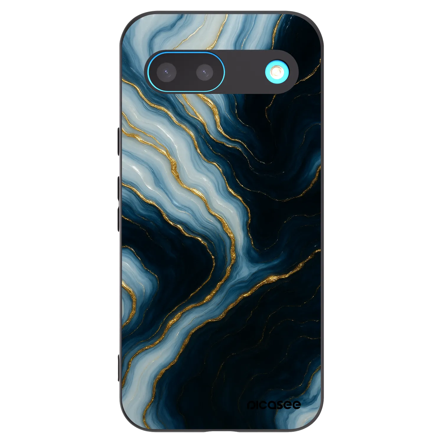 Picasee Μαύρη θήκη σιλικόνης για Google Pixel 8 - Luna