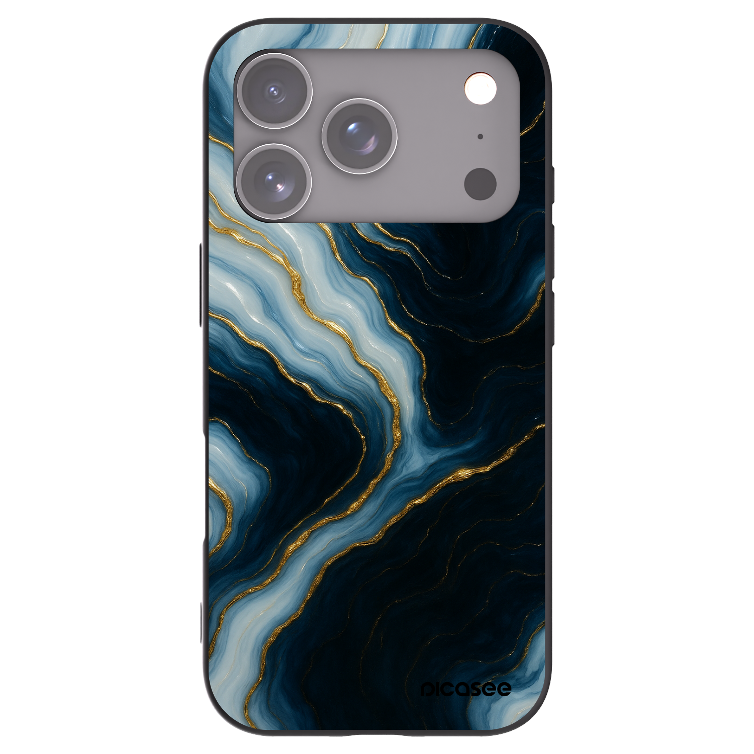 Picasee Μαύρη θήκη σιλικόνης για Apple iPhone 17 Pro - Luna