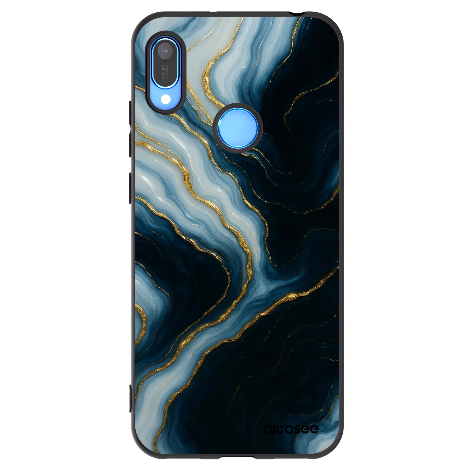 Picasee Μαύρη θήκη σιλικόνης για Huawei Y6 2019 - Luna