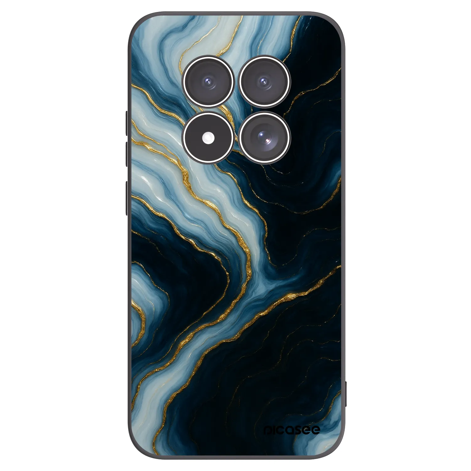 Picasee Μαύρη θήκη σιλικόνης για Xiaomi Redmi Note 15 Pro 4G - Luna