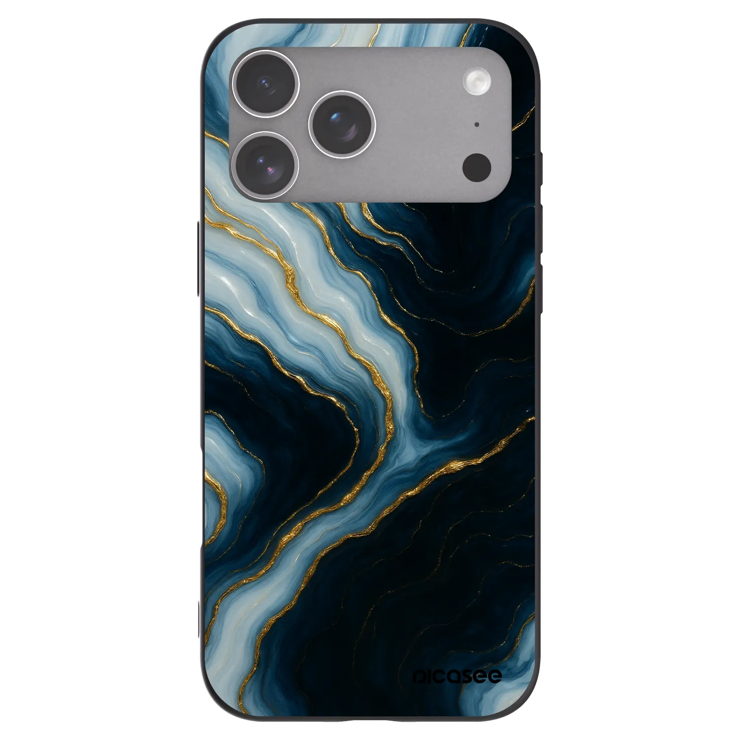 Picasee Μαύρη θήκη σιλικόνης για Apple iPhone 18 Pro Max - Luna