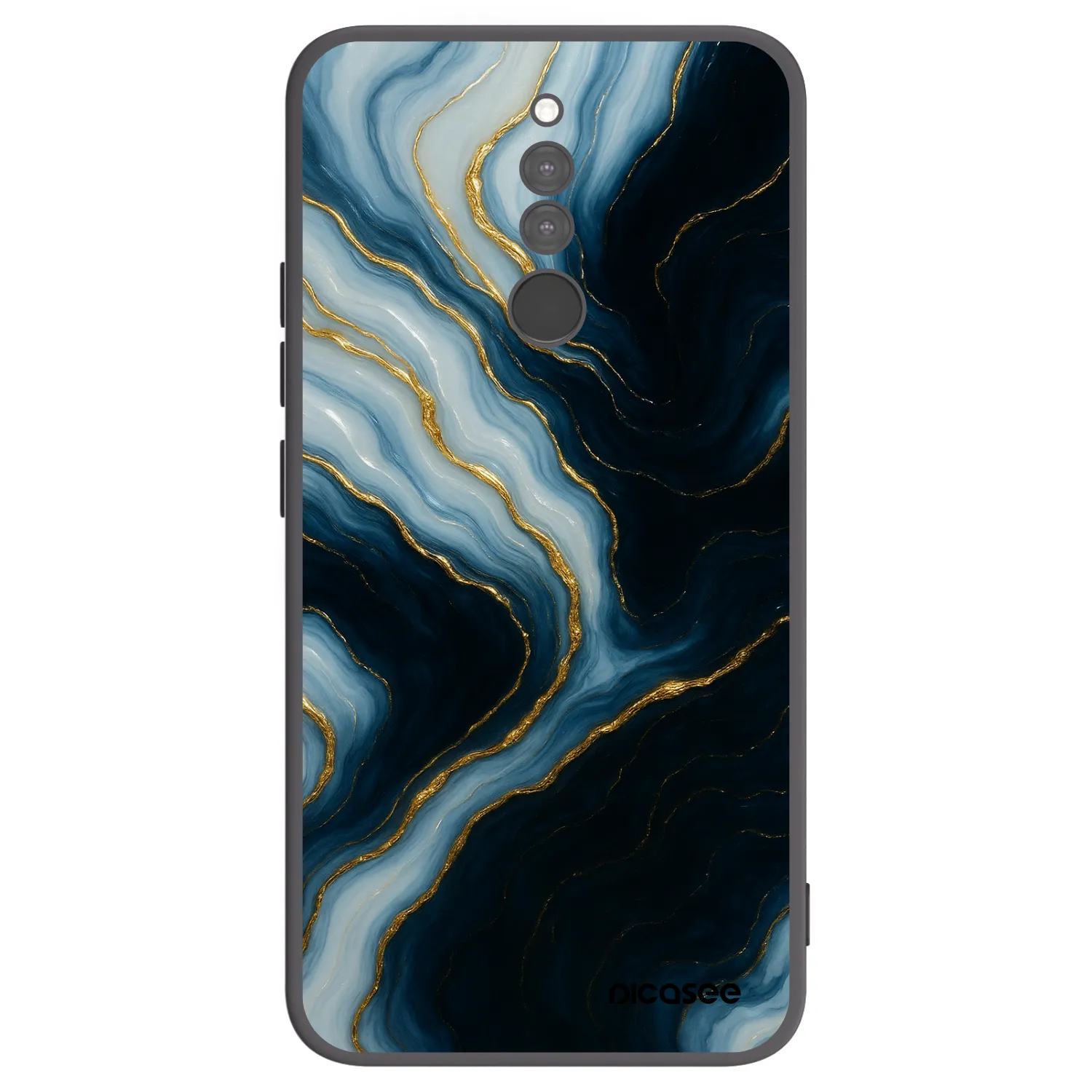 Picasee Μαύρη θήκη σιλικόνης για Xiaomi Redmi 8 - Luna