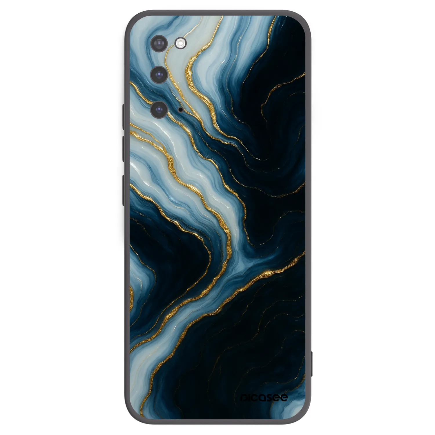 Picasee Μαύρη θήκη σιλικόνης για Samsung Galaxy S20 G980F - Luna