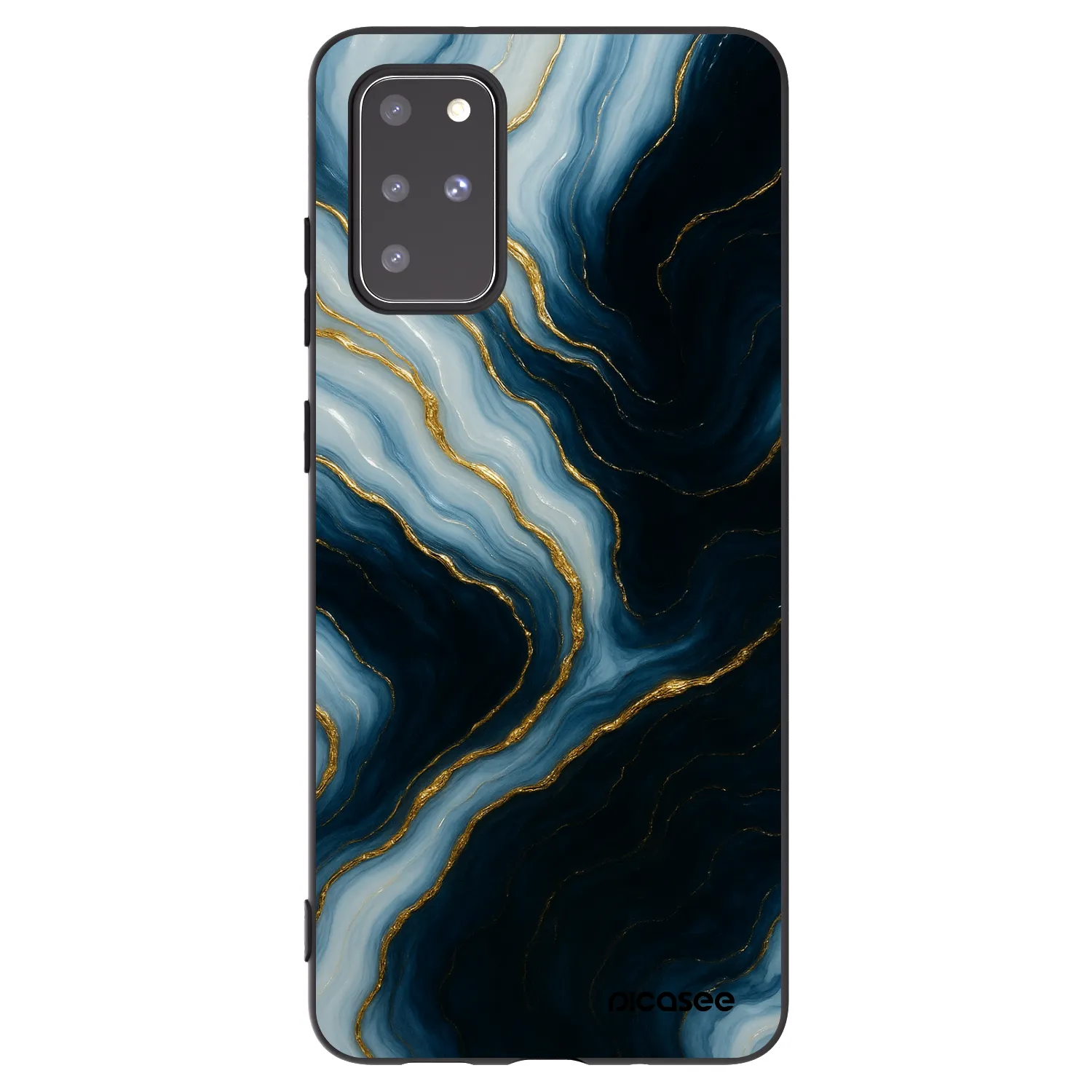 Picasee Μαύρη θήκη σιλικόνης για Samsung Galaxy S20+ G985F - Luna