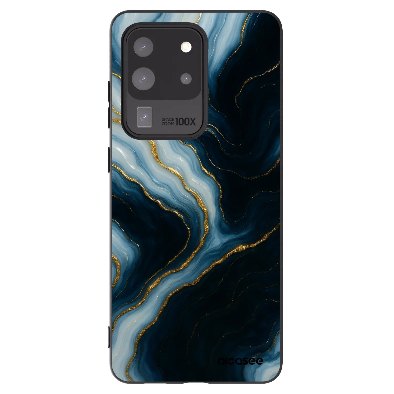 Picasee Μαύρη θήκη σιλικόνης για Samsung Galaxy S20 Ultra 5G G988F - Luna