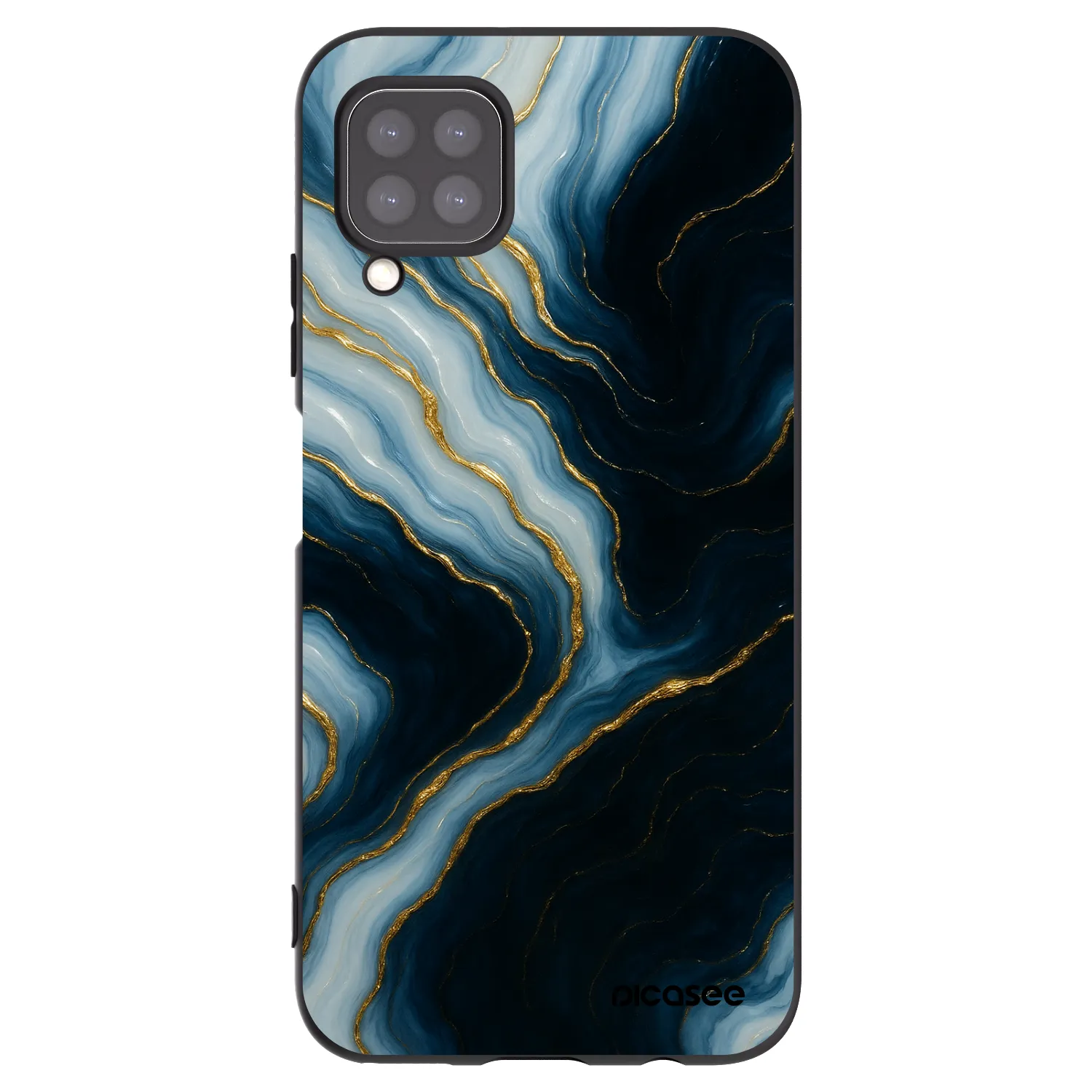 Picasee Μαύρη θήκη σιλικόνης για Huawei P40 Lite - Luna