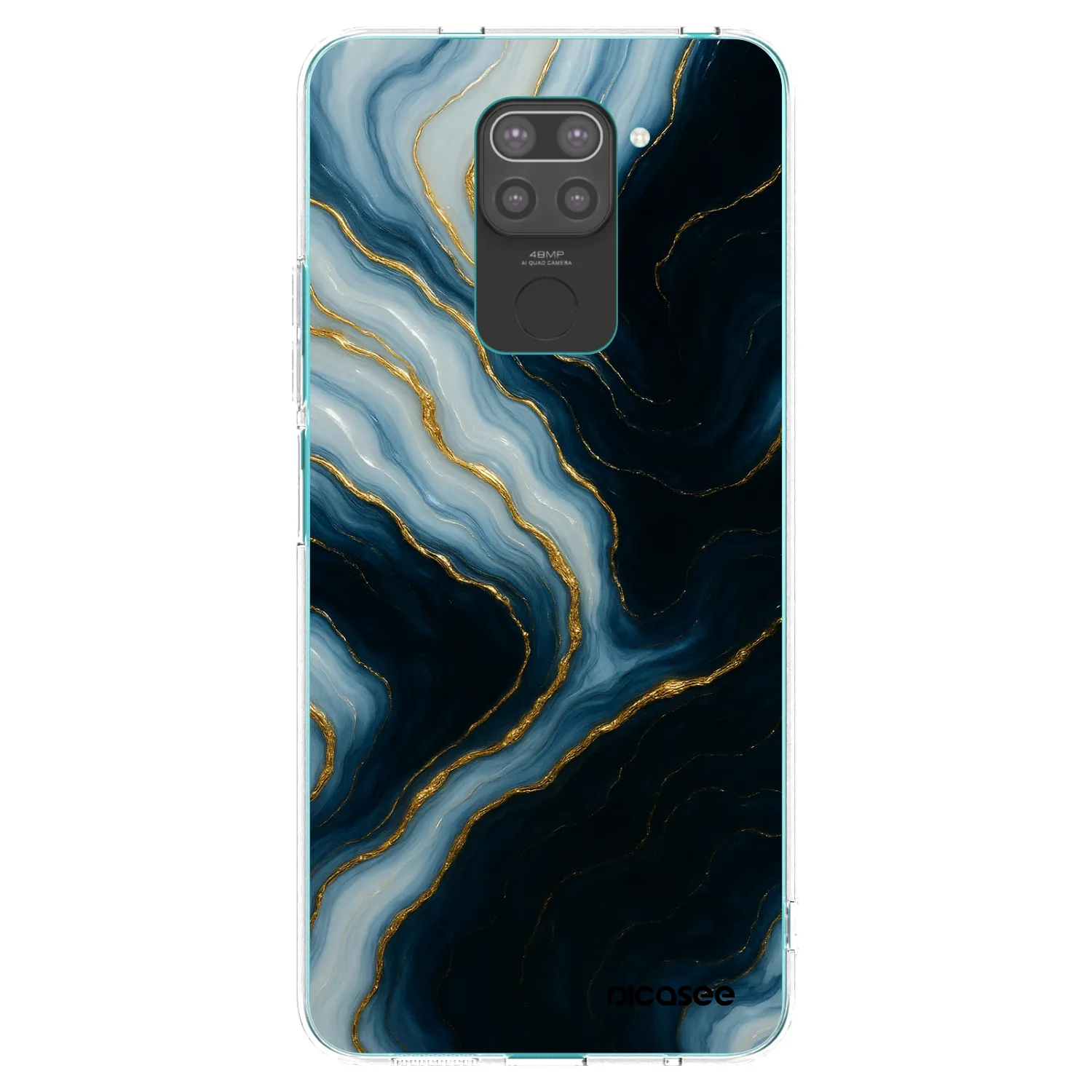 Picasee Μαύρη θήκη σιλικόνης για Xiaomi Redmi Note 9 - Luna